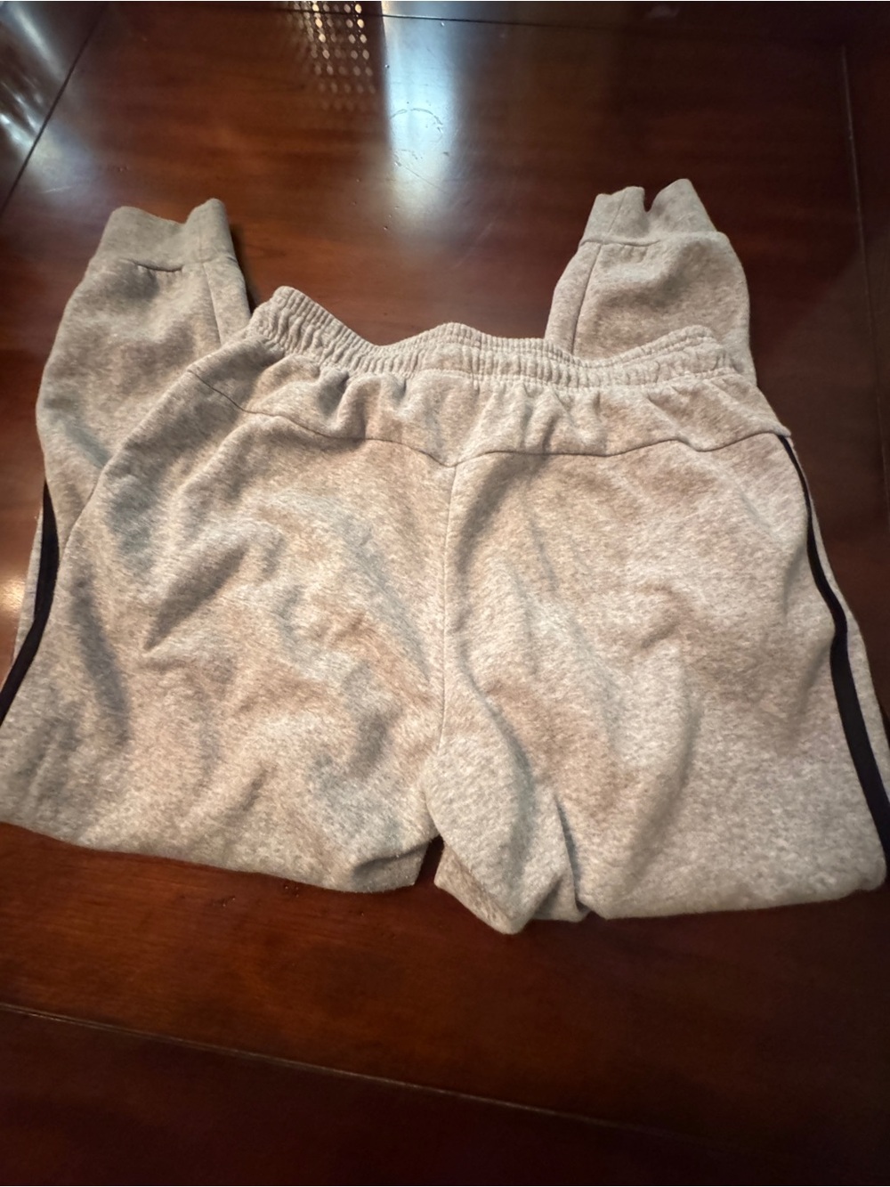 Adidas Women’s Jogger Sweatpants 3 Stripe Grey Black Athleisure Medium